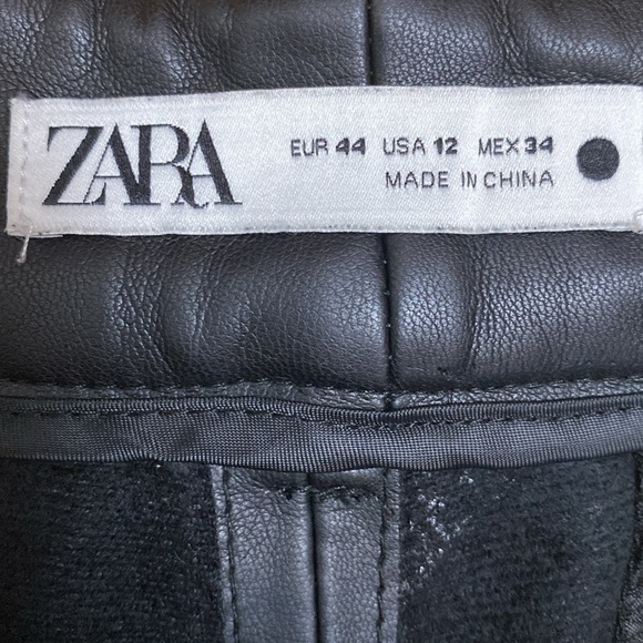 Zara Vegan Leather Pants - Picture 4 of 5